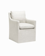 Denton Upholstered Rolling Dining Chair