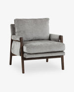 Logan Wrapped-Arm Chenille Lounge Chair