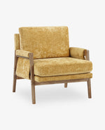 Logan Wrapped-Arm Chenille Lounge Chair