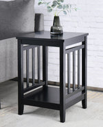 24" Olympia Slat Tall Wood End Table