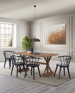 Contemporary Spindle Back Dining Chairs