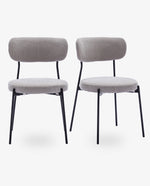 Pasadena Padded Boucl¨¦ Side Chairs Set of 2