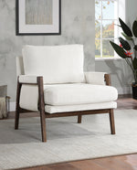 Logan Wrapped-Arm Chenille Lounge Chair