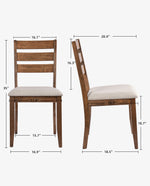 47" Palm Beach Wood Dining Set (1 Table+4 Ladder Back Chairs)