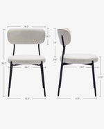 Pasadena Padded Boucl¨¦ Side Chairs Set of 2