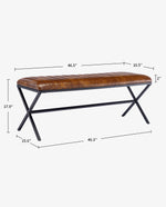 Stuart Channel Tufted Dining Bench