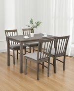 Big Bear Lake Dining Set (1 Table+4 Slat Back Chairs)