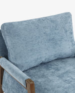 Logan Wrapped-Arm Chenille Lounge Chair