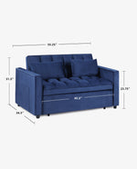 Natchitoches Pull Out Loveseat Sleeper Sofa Bed