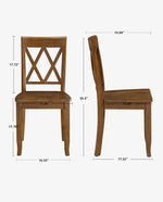 Pocatello X-Back Dining Chairs Set of 2