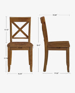 Pocatello X-Back Dining Chairs Set of 2