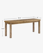 Beaumont Chevron Wooden Entryway Dining Bench