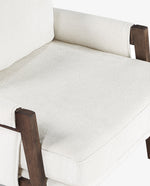 Logan Wrapped-Arm Chenille Lounge Chair