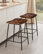 24" Grapevine Saddle Counter Stools Set of 2