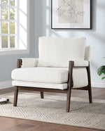 Logan Wrapped-Arm Chenille Lounge Chair