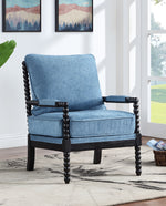 Pinedale Spindle Spool Chenille Armchair