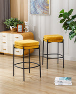 Plano Backless Double-Layered Counter Stools Set of 2