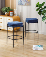 Plano Backless Double-Layered Counter Stools Set of 2