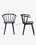 Contemporary Spindle Back Dining Chairs