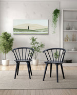 Contemporary Spindle Back Dining Chairs