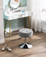 DUHOME adjustable makeup stool grey