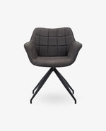 Portsmouth Tufted Armchair with Black Base