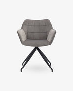 Portsmouth Tufted Armchair with Black Base