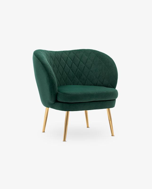 DUHOME Branson modern glam accent chairs dark green