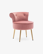 DUHOME small upholstered accent chair pink