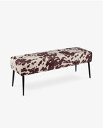 Duhome Cow Print Bench