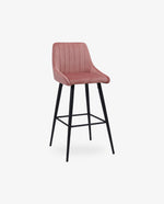 DUHOME padded stool with back