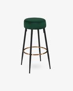 DUHOME round padded bar stools