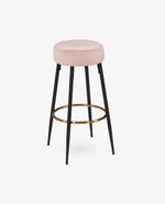 DUHOME bar stools with cushion seat pink