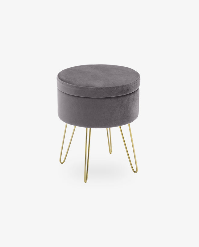 Savannah Round Storage Vanity Stool