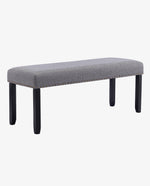 Oakland Faux Linen Upholstered Bench