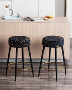 24"/30" Asheville Hot Stamping Bar Stools Set of 2