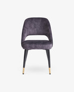 Dark Grey Open Back Dining Chair