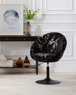 DUHOME round swivel accent chair black high quality