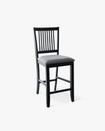 black wood counter stool