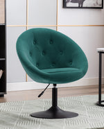 DUHOME button tufted accent chair atrovirens