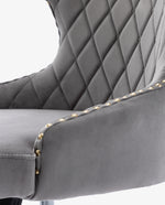 DUHOME rhombus chair grey details