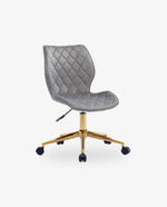 DUHOME comfortable armless desk chair