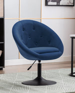 DUHOME velvet vanity chair blue