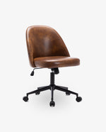 DUHOME faux leather side chair