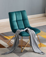 Atrovirens square accent chair for living room