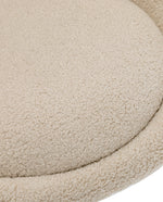 DUHOME Golden Isles Sherpa Papasan Chair Khaki details