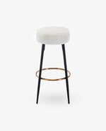 DUHOME faux fur bar stools