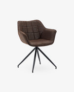 Portsmouth Tufted Armchair with Black Base