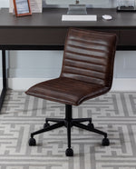 DUHOME desk swivel chairs dark brown