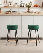 24"/30" Houston Round Bar Stools Set of 2